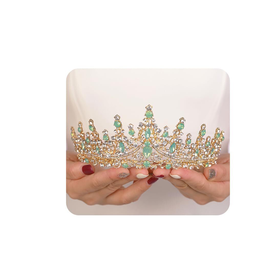 7008 Baroque Tiara and Crown Vintage Wedding Headband Tiara Hair